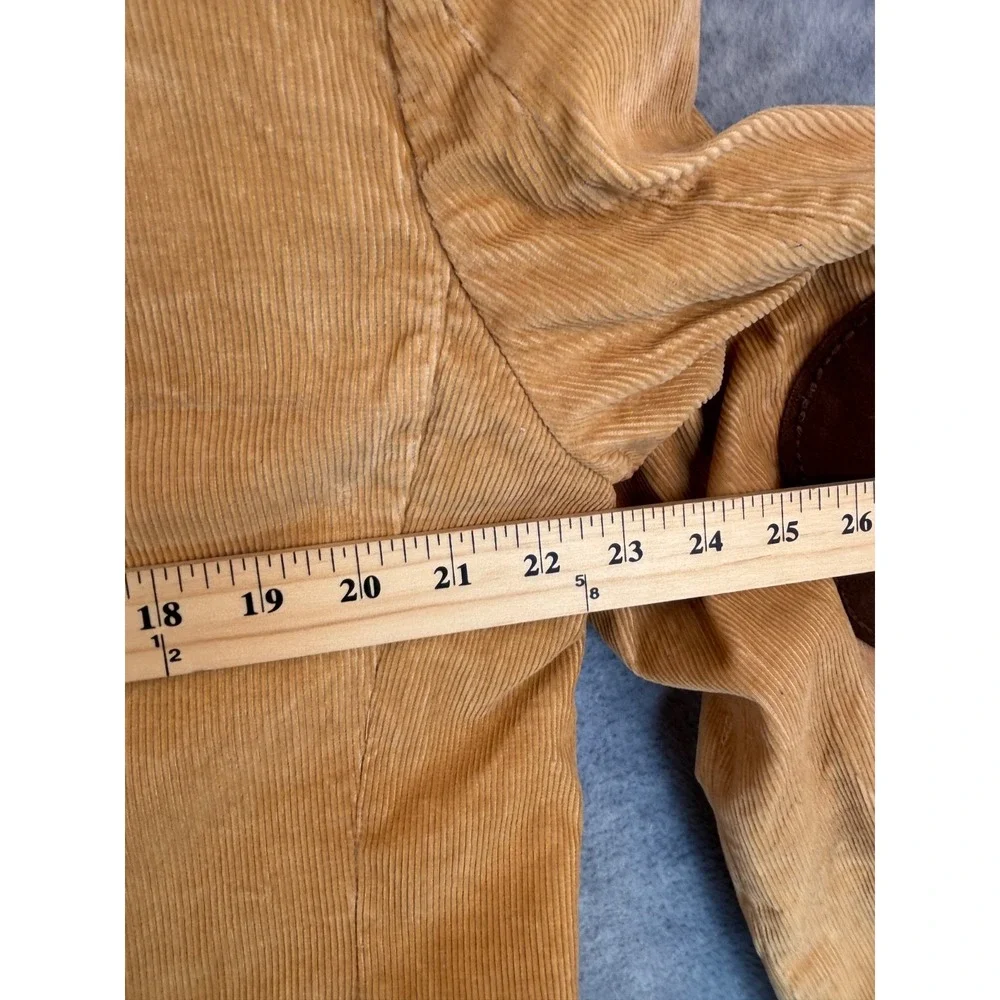 Vintage Blazer Sport Coat‎ 46R* Jacket Tan Corduroy Elbow Patches Distressed